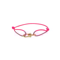 FUCHSIA HORSESHOE BRACELET
