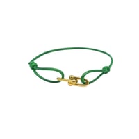 GREEN HORSESHOE BRACELET