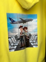 WOODY FLYING WITH SAUDI AIRLINE