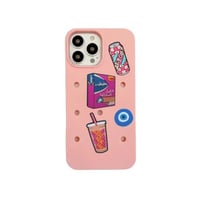 RUBBER CASE + 4PSC CHARMS