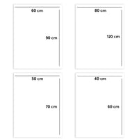 لوحة قماشية بتصميم خيل مع برواز مجوف