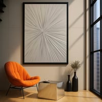 لوحة قماشية مطبوعة - بتصميم الفن التجريدي مع برواز...