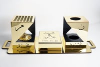 طقم مبخرة عرايس فضي