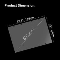 حماية شاشة التلفزيون 65 بوصة منحنية , حماية فائقة...