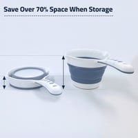 أوعية قابلة للطي مختلفة المقاسات من 4 قطع متعددة ا...