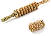 جهاز تدليك خشبي للظهر من 9 عجلات، عصا تدليك بعصا خ...