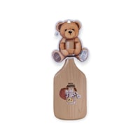 مشط شعر من خشب الزان الطبيعي، تدليك فروة الراس يقل...