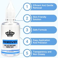 مزيل سريع المفعول لوصلات الشعر الشريطية، وغراء الش...