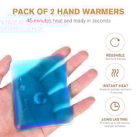 قطعتين كمادة تدفئة ذاتيه التسخين 10 في 10 سم