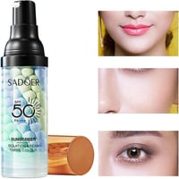 Sadoer SPF 50+ PA+++ كريم عزل للحماية من الشمس بثل...