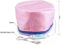 طاقية حرارية احترافية لتسخين ومعالجة الشعر- زهري