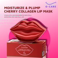 قناع الكرز المرطب للشفاه بالكولاجين 20 قطعة/60 جرا...