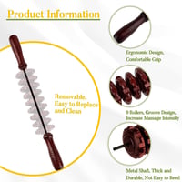 عصا تدليك خشبية يدوية من اجل التخلص من السيلوليت و...
