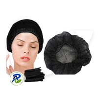 غطاء راس أسود 100 قطعة