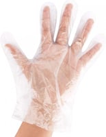 قفازات بلاستيكية شفافة يمكن التخلص منها لحمام شمع...