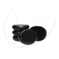 مجموعة مكونة من 5 احجار تدليك من صخر البازلت