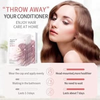 قناع علاجي للشعر بالبخار ومزيج من الفيتامينات لتغذ...