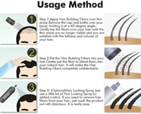 ديكسي الياف تكثيف بناء الشعر للرجال والنساء، اسود،...