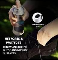 بخاخ ملمع للأحذية مجدد الجلد السويدي وجلد النوبوك...