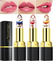 مجموعة جيلي شفاه كريستال فلاور من كورميسيك، 3 الوا...