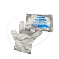 قفازات بلاستيكية شفافة يمكن التخلص منها لحمام شمع...