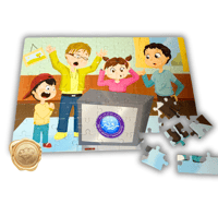 لوحات بزل متنوعة ( أزرق )