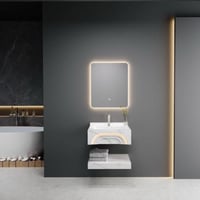 مغسلة بورسلان 60 سم نصف قمر 3 لون قص ليزر