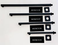 ماسورة دش جدار اسود مقاسات