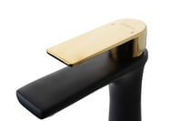 خلاط مغسلة ذهبي اسود انيق