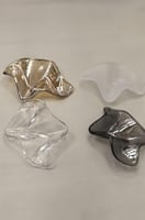 ثريا ورقة الصدف الزجاجية الحديثة عدة مقاسات