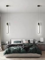 اناره علاقي لد مودرن 3 اضاءات اطار برونزي