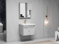 مغسلة دولاب المينوم ابيض مقاسين 80 سم و 60 سم