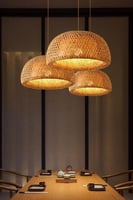 مصباح القبة خيزران تراثي عدة مقاسات