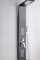 مسطرة دش بنل شاور لوح شاور بنل 4 مخارج اسود