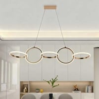ثريا حلقات دائرية مودرن فاخر ثلاث اضاءات