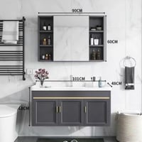 مغسلة دولاب المنيوم رمادي 100 سم NE-15203