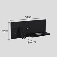 اضاءة جدارية 3 لون مع شاحن اسود جديد