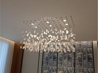 ثريا حجر شفاف وثلجي مقاس 100*60سم