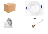 بكج اطار كشاف ضد التوهج دائري مع لمبة سبوت وهولدر...