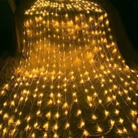 شبكة زينة شلال إضاءه اصفر