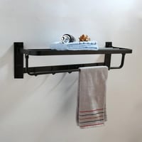 رف مناشف لون اسود