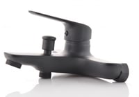 خلاط حمام مع سماعة اسود كوالتي