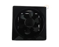 مروحة شفط اسود جدار 25×25 سم لون اسود