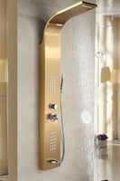 مسطرة دش بنل شاور لوح شاور بنل 4 مخارج ذهبي