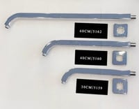 ماسورة دش كروم جدار مقوس مقاسات