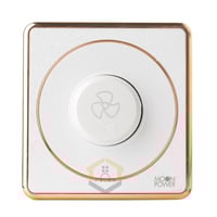 مفتاح مروحة عصر ابيض ذهبي