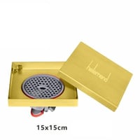 صفاية مفرغ بلاط ذهبي كاملة مع رداد شبك بلاستيك 15*...