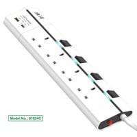 توصيلة كهرباء 4 فتحه 3 متر 2 يو اس بي 91024C