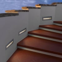 لمبة درج سلم مخفي مايل لون اصفر صغير اصلي