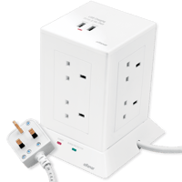 توصيلة كهرباء الفنار 8 مخارج مخرجين USB